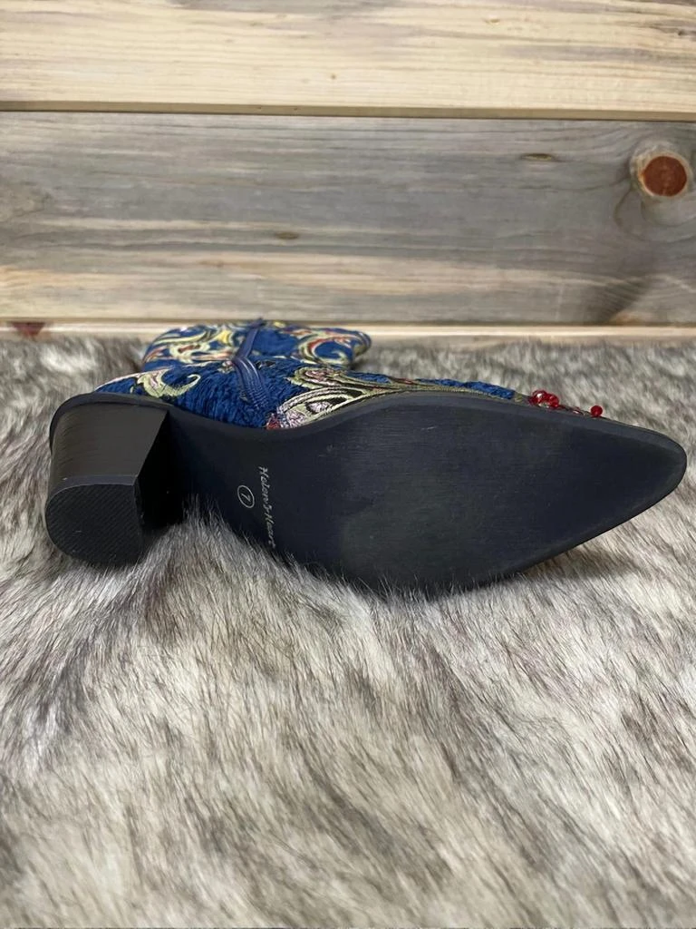 Helen's Heart Crystal Embellished Boot In Blue 4