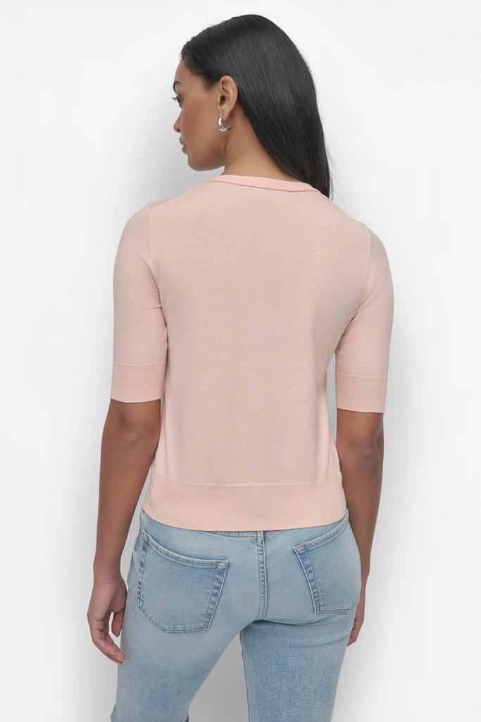 DKNY ELBOW SLEEVE CREW NECK
