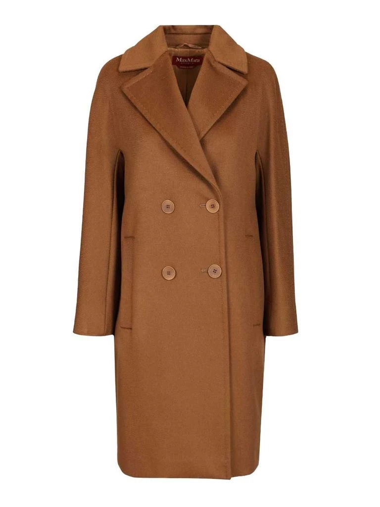 Max Mara Max Mara Studio Agenda Double-Breasted Long Coat from Cettire