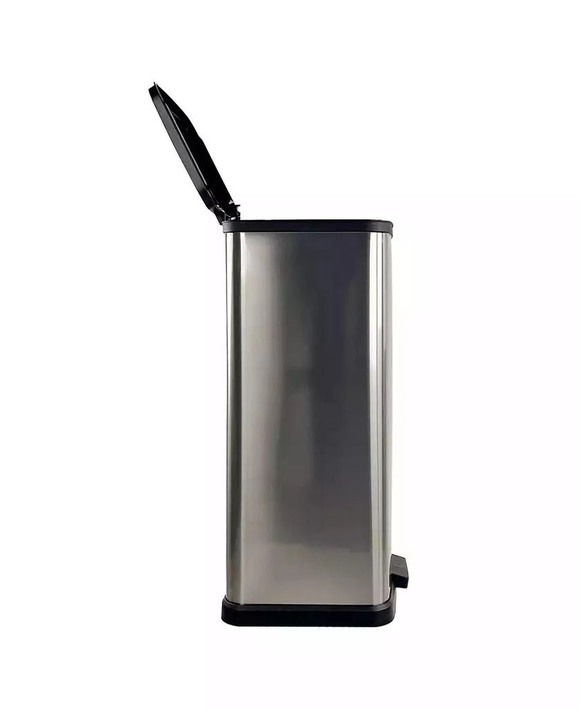 Mega Casa 13.2 Gallon Trash Can, Plastic Rectangular Step Kitchen Trash Can 3