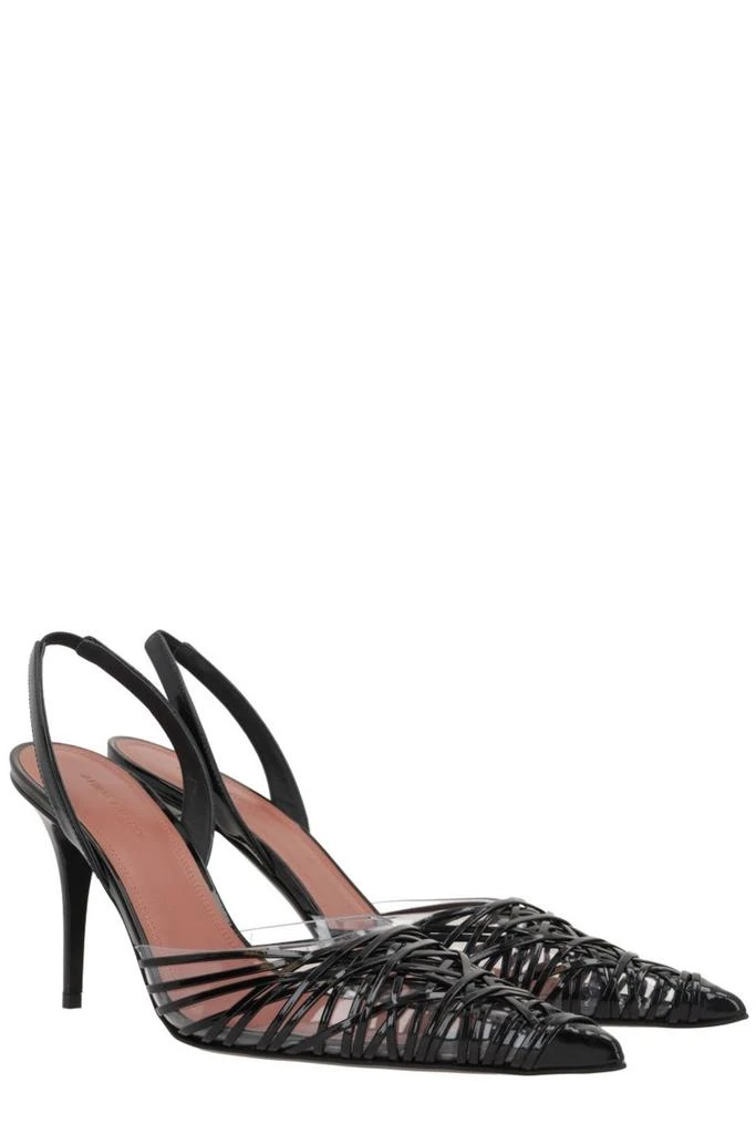 Amina Muaddi Amina Muaddi Lori Slingback Pointed Toe Pumps 2