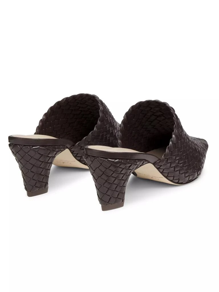 22élevé Braided Leather Block Heel Mules 3