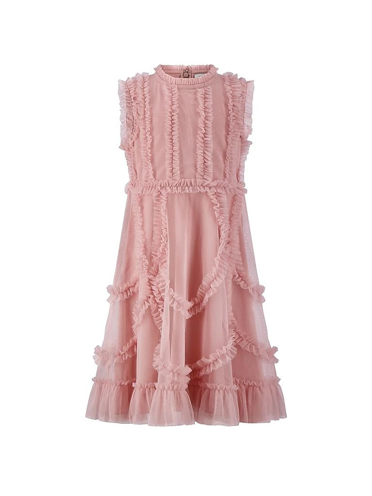 Mac Duggal Little Girl
s 
Girl
s Mesh Ruffle Dress