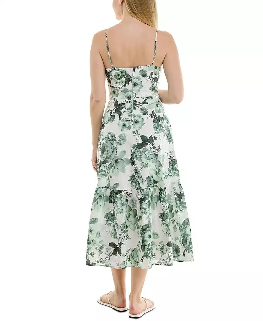 Trixxi Juniors' V-Neck Bow-Front Sleeveless Midi Dress 2