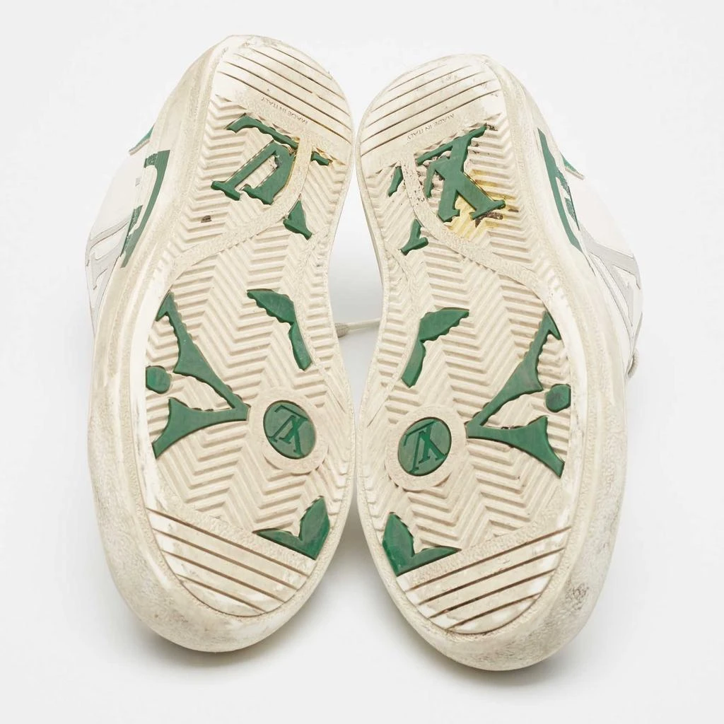 Louis Vuitton Louis Vuitton White/Green Leather Charlie Sneakers Size 38 6