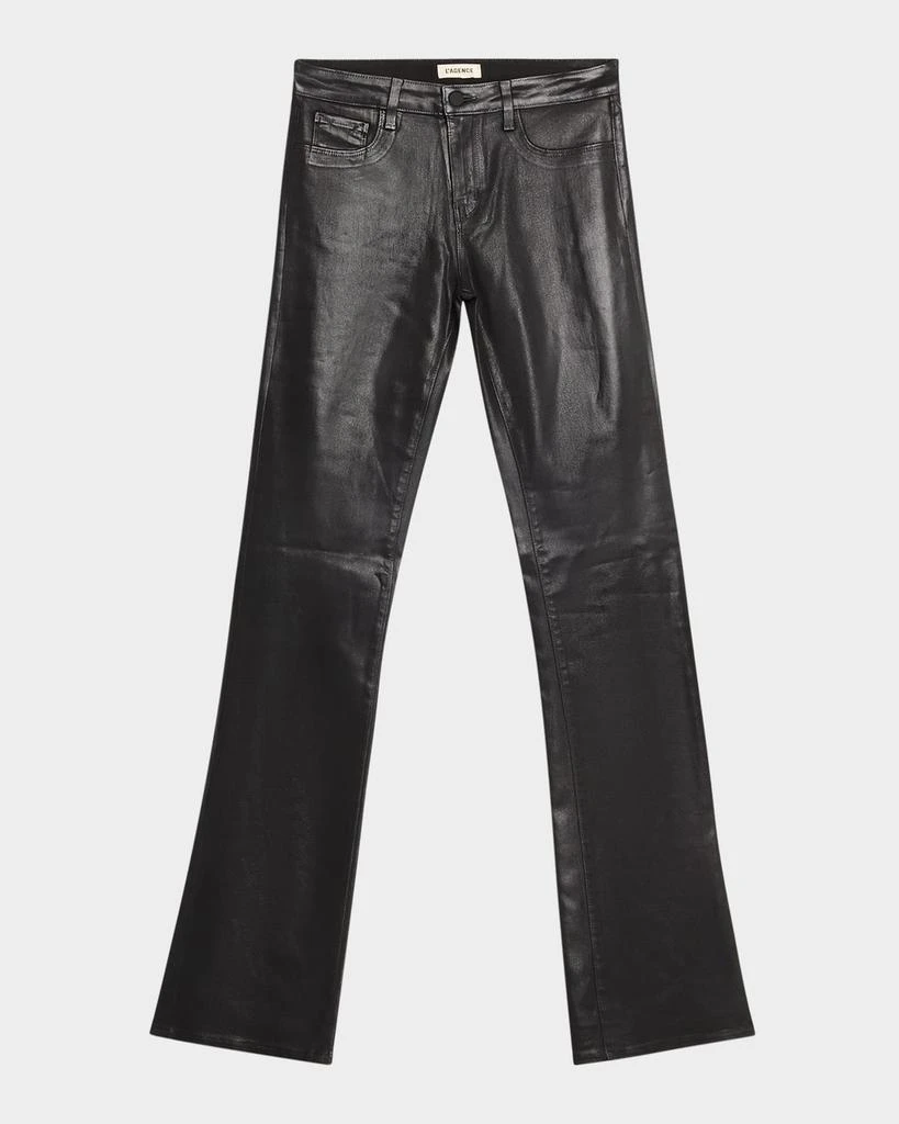 L'Agence Selma High-Rise Coated Sleek Baby Boot Jeans 1