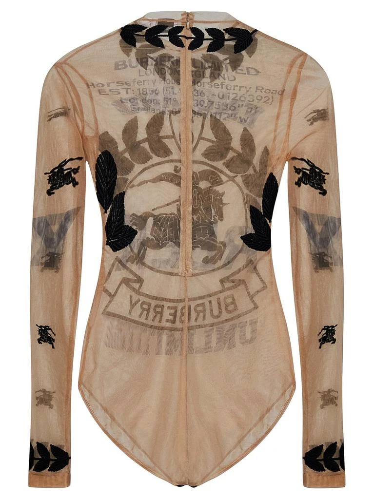 Burberry Burberry Graphic Embroidered Mesh Bodysuit 2