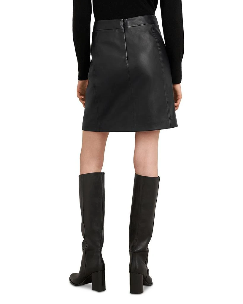 HOBBS LONDON Annabelle Leather Skirt 3