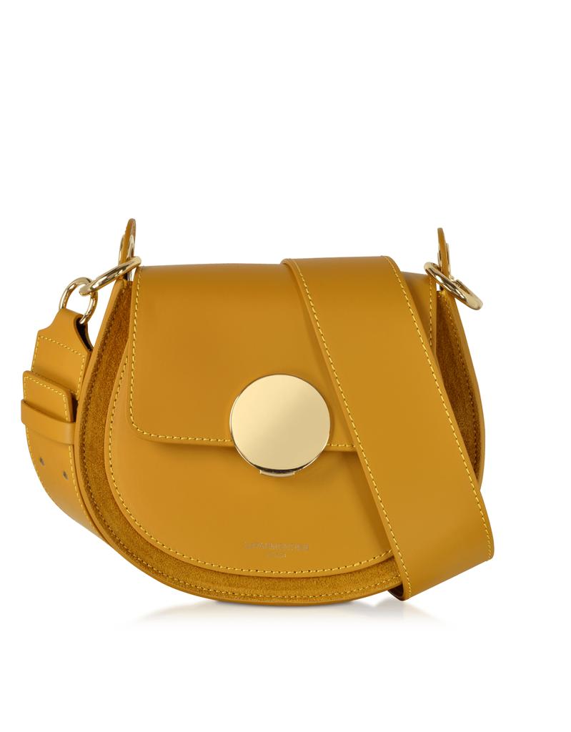 LePARMENTIER Paris Yucca Suede and Leather Shoulder Bag