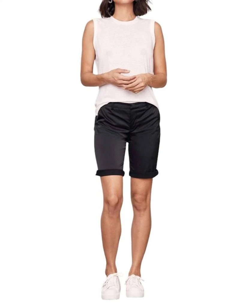 David Lerner Stevie Bermuda Short In Black 1