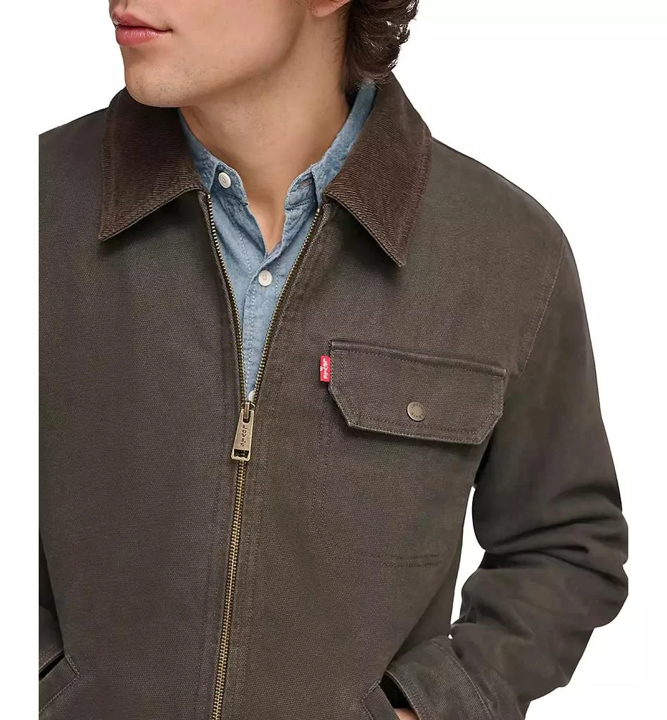 Levi's Plaid-Lined Canvas Utility Jacket 4