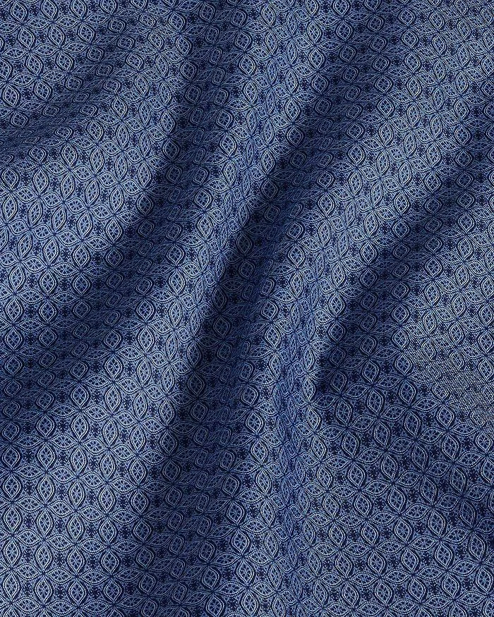 David Donahue Regular Fit Tonal Geometric Print Sport Shirt 3