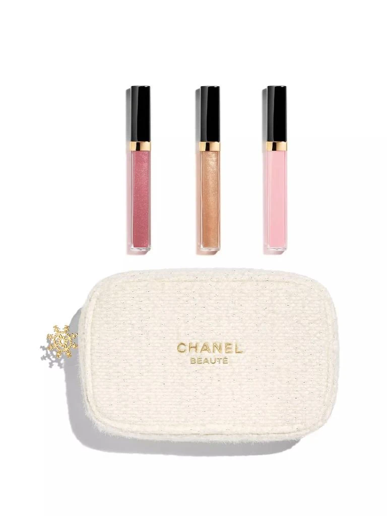 Chanel 4-Piece Lip Gloss & Pouch Set 1