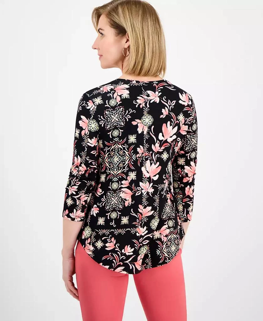 JM Collection Petite 3/4-Sleeve Top, Exclusively at Macy's 2