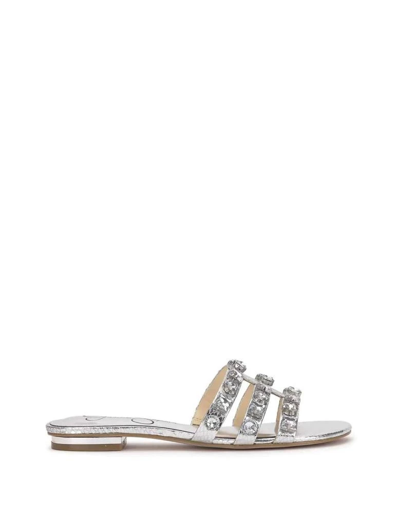 Jessica Simpson Women's Detta Flat Sandal In Silver 2