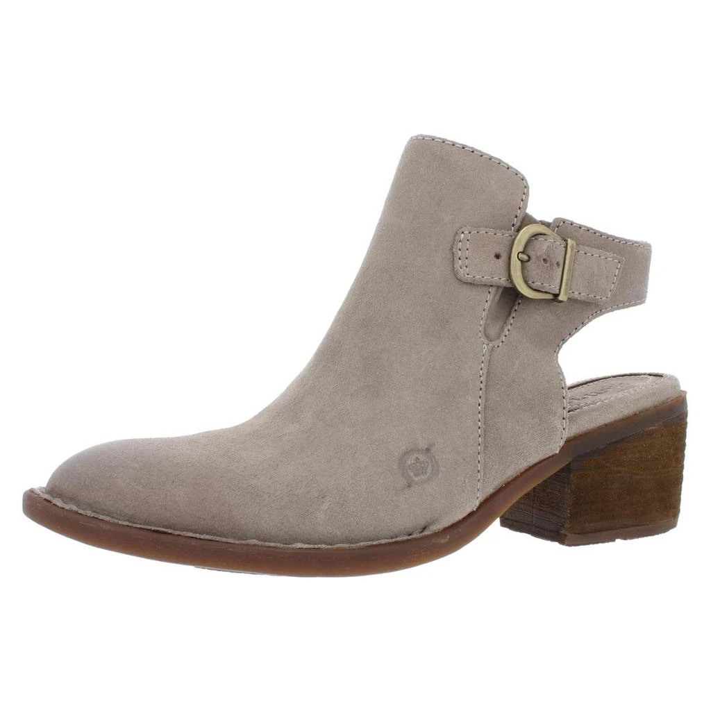 Born Margrit Womens Suede Open Back Booties 1