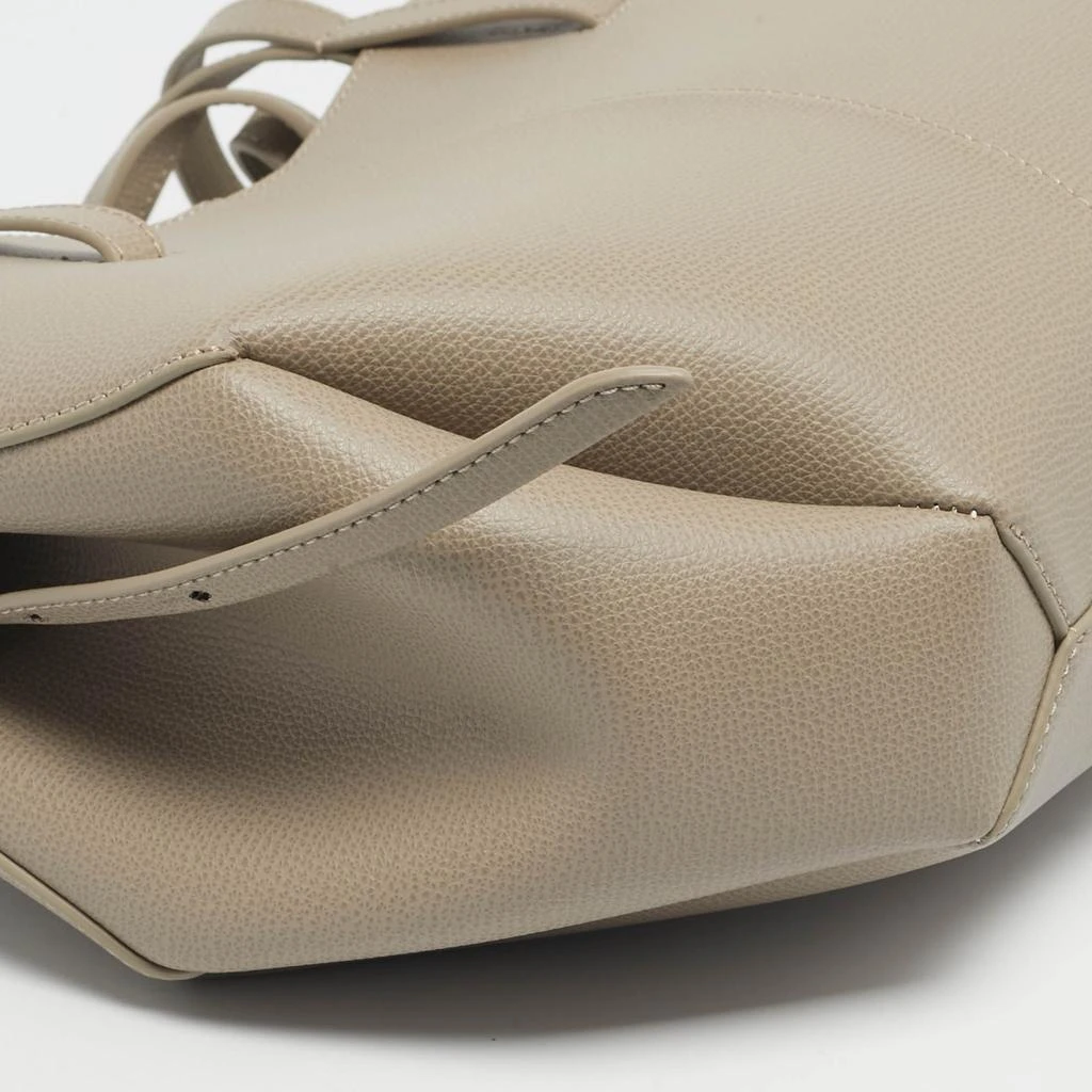 Polène Polène Grey Leather Mini Cyme Tote 11