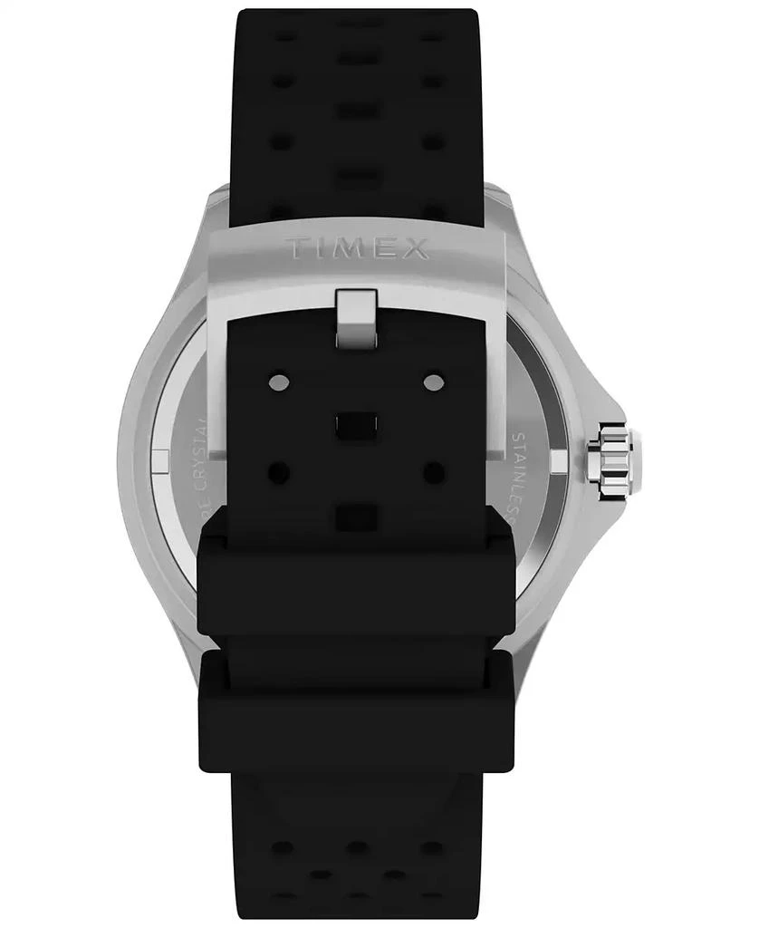 Timex Men's Quartz Analog Black Rubber Watch, 44mm 3
