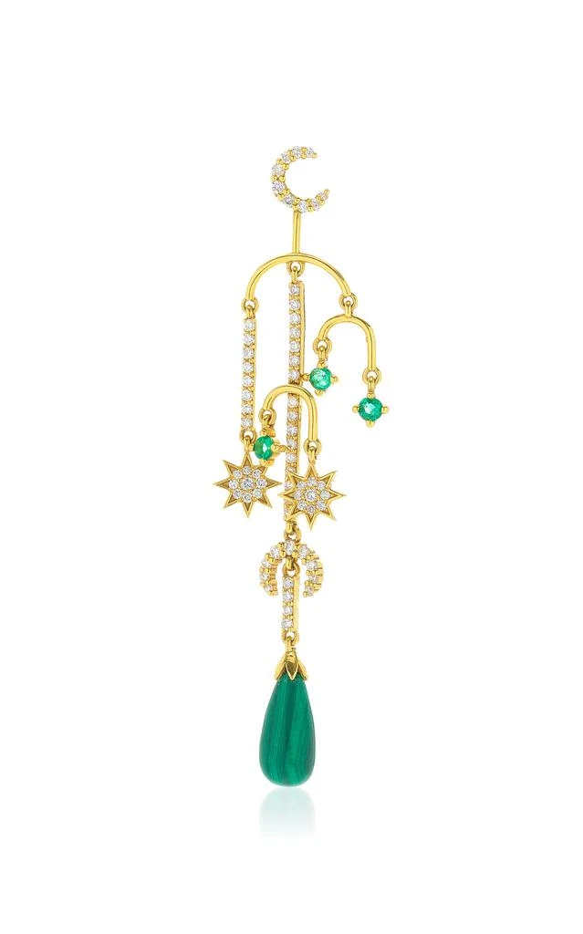 Colette Jewelry Colette Jewelry - Single Mobile 18K Yellow Gold Diamond Single Earring - Gold - OS - Moda Operandi - Gifts For Her 1