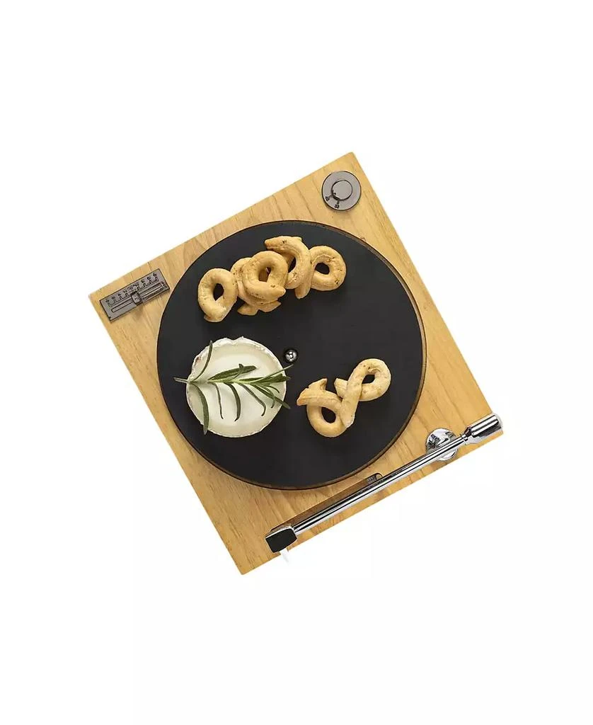 Uncommon Goods Turntable Slate
Wood Cheese Board with Hidden Slicer 3