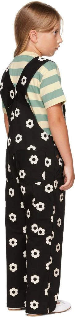 même. SSENSE Exclusive Kids Black Daisy Overalls 3
