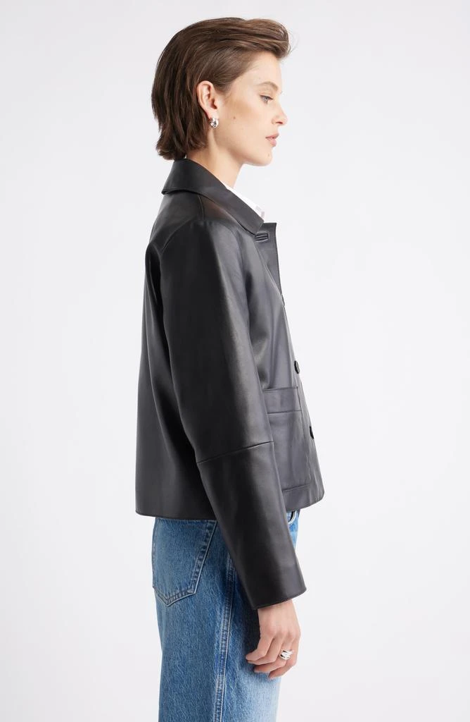 Nordstrom Crop Leather Jacket 4