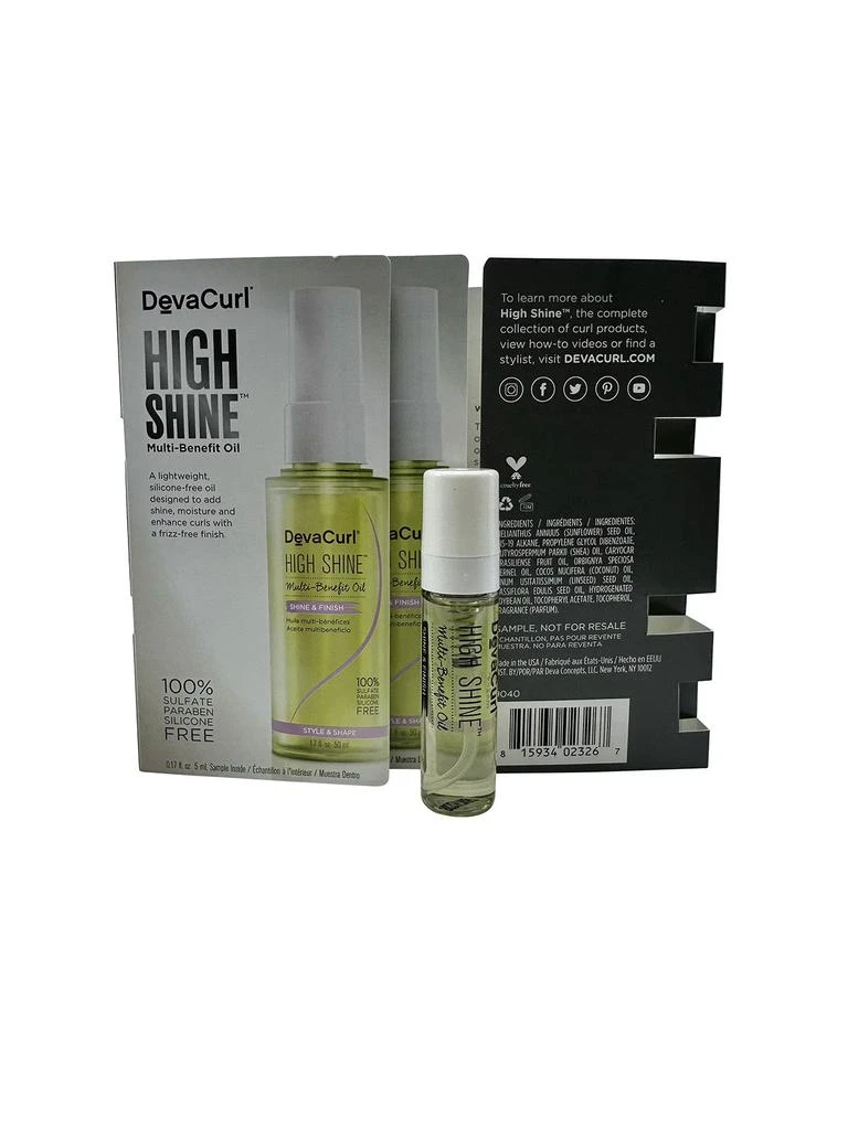 DevaCurl High Shine Multi Benefit Oil 0.17 OZ Set of 3 3