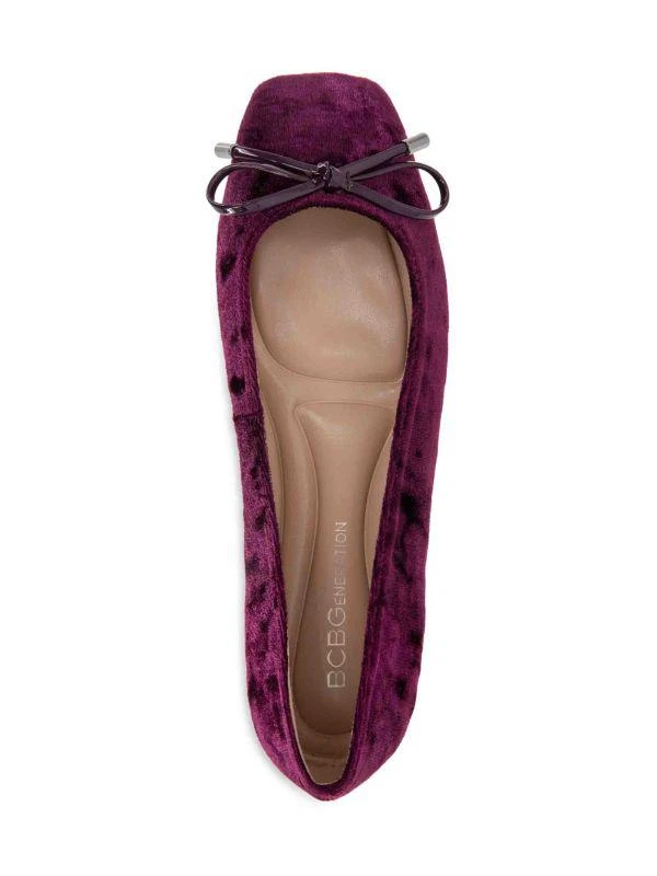 BCBG Hartly Velvet Ballet Flats 6