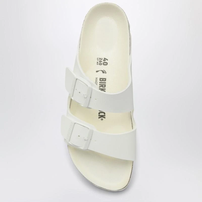 Birkenstock White Arizona Birko-Flor slide 3