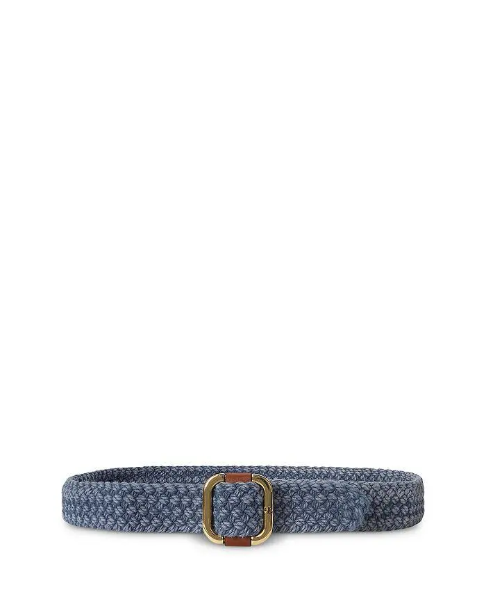 Ralph Lauren Slide Buckle Woven Belt