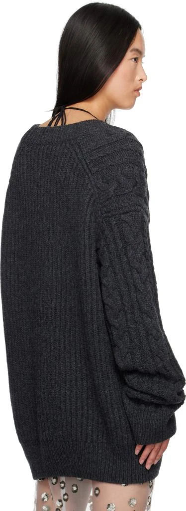 CECILIE BAHNSEN Gray Alia Sweater 3