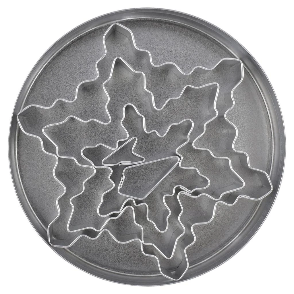 R&M International 5 Piece Snowflake Cookie Cutter Set with Storage Tin 2