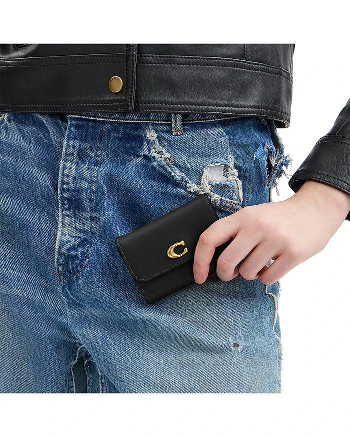 Coach Essential Mini Card Holder Leather Wallet 2