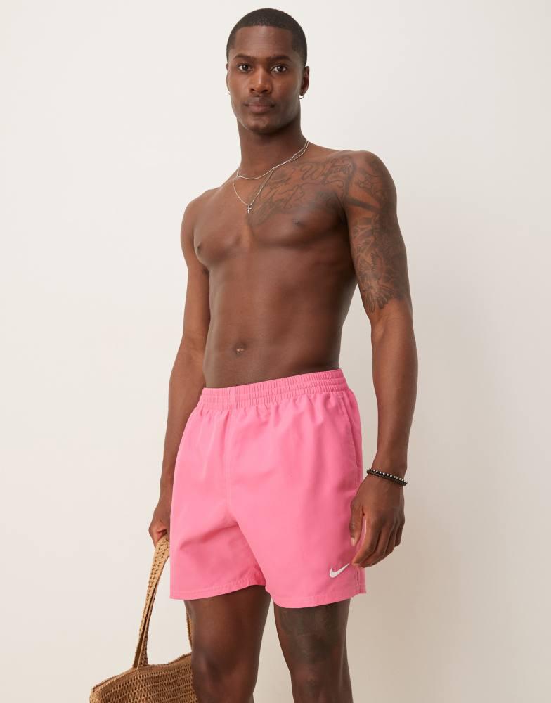 pink nike swim trunks