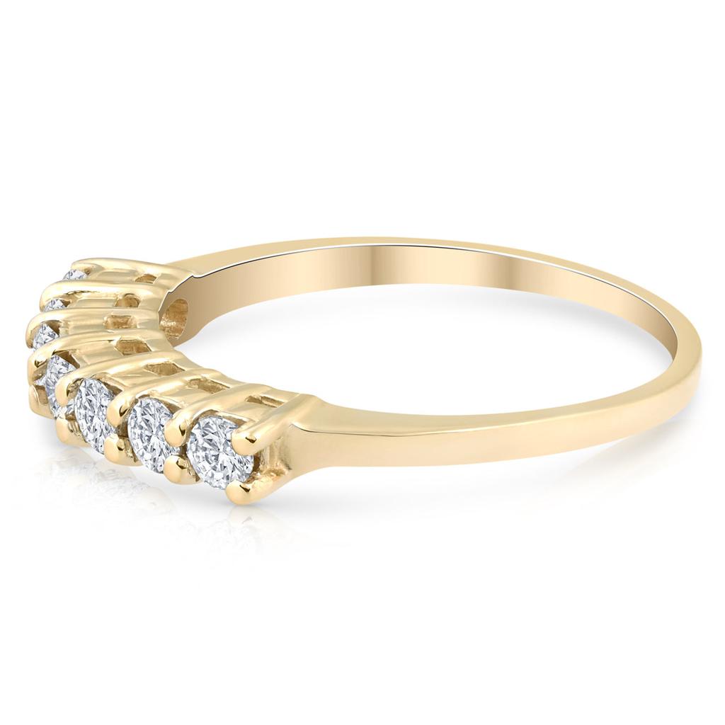 Pompeii3 5/8ct 14K Yellow Gold Diamond Anniversary Wedding Ring