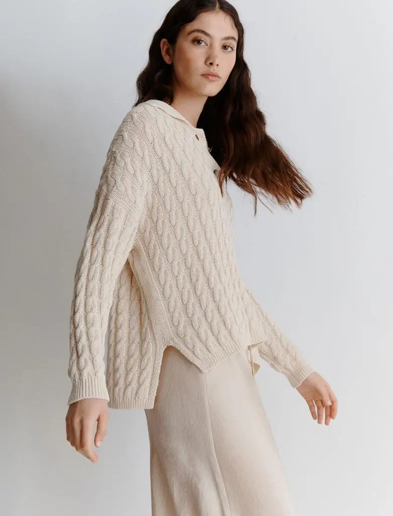 Marella Cotton polo sweater 2