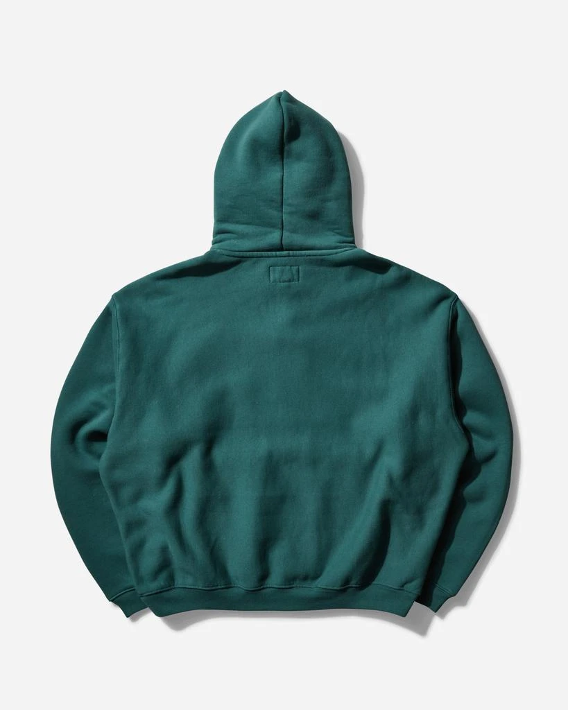 STUSSY Men's Satin Patch Oversized Hoodie Green 2