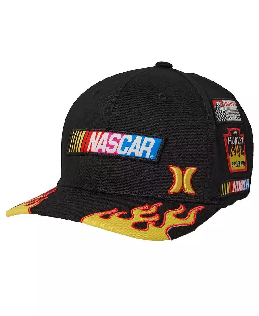 Hurley Men's Black NASCAR Tri-Blend Flex Fit Hat 1
