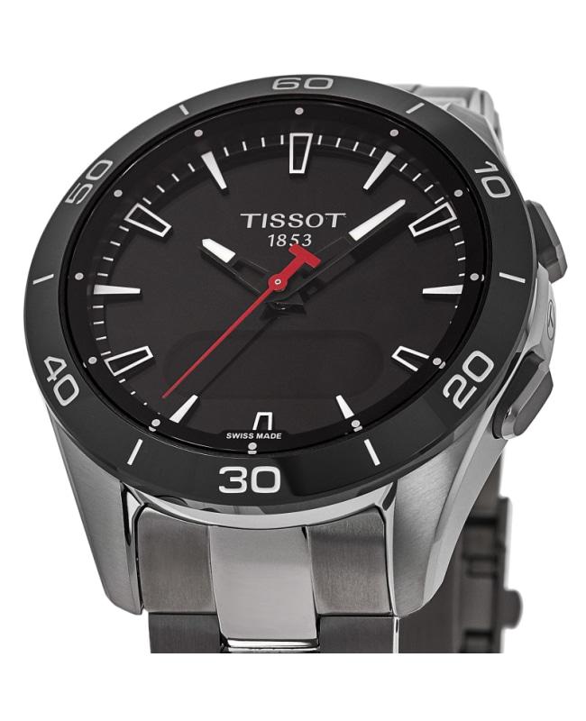 Tissot Tissot T-Touch Connect Solar GMT Digital Dial Titanium Men's Watch T153.420.44.051.00