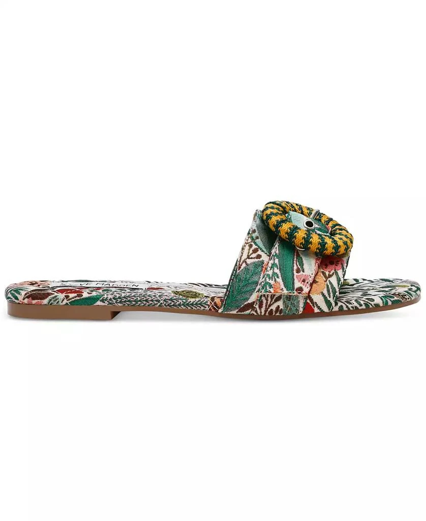Steve Madden Women's Merla Raffia Buckle Slide Sandals 2
