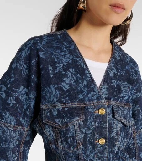 Ganni Printed denim jacket 4