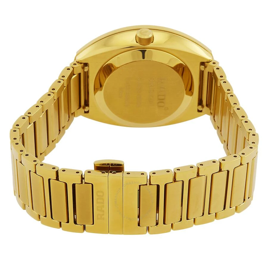 Rado Rado Diastar Original Automatic Diamond Gold Dial Unisex Watch R12161733 3
