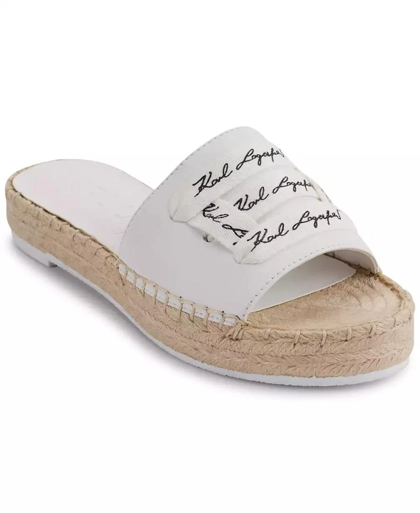 Karl Lagerfeld White Logo Slide Sandals KARL LAGERFELD PARIS Women main image 4