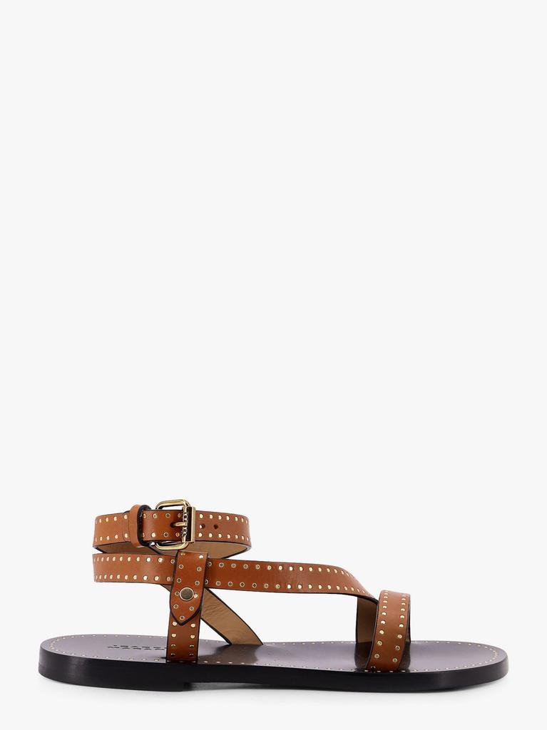 【関税込み】Lennyo Gb Sandals - Isabel Marant - Leather - Bl Lennyo sandals Woman faded black-silver | ISABEL MARANT