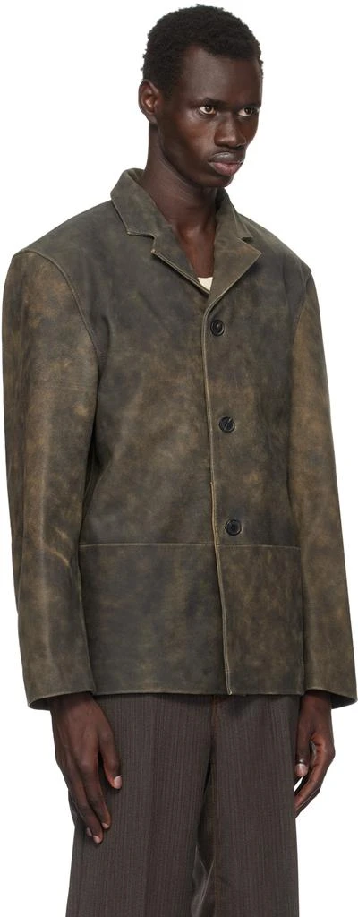 CMMN SWDN Brown Donny Leather Jacket 2