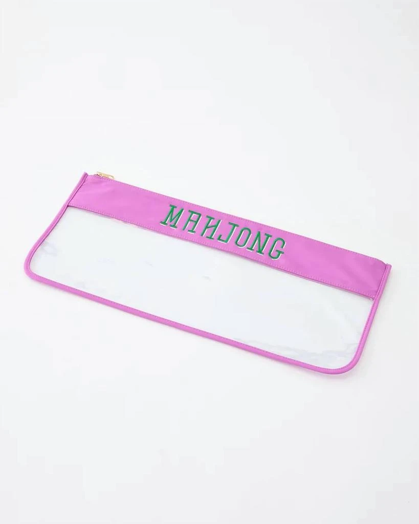 Oh My Mahjong Mahjong Stiched Bag In Purple 1