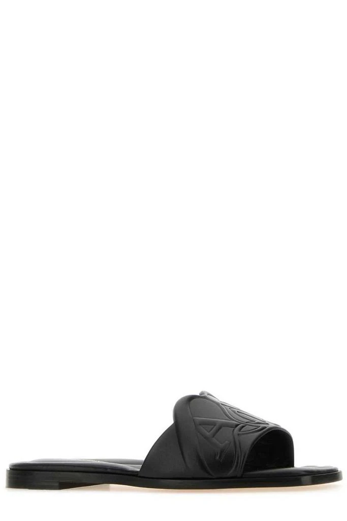 Alexander McQueen Alexander McQueen The Seal Embossed Slip-On Slides 2