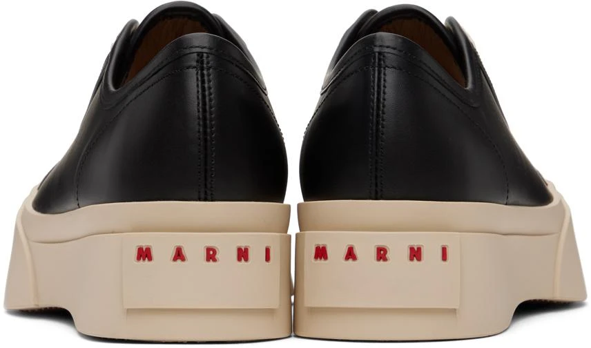 Marni Black Nappa Leather Pablo Lace-Up Sneakers 2