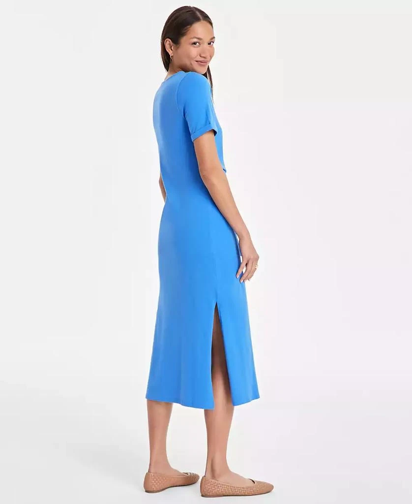 On 34th Women's Crewneck Wrap Tie Dress, Created for Macy's 4