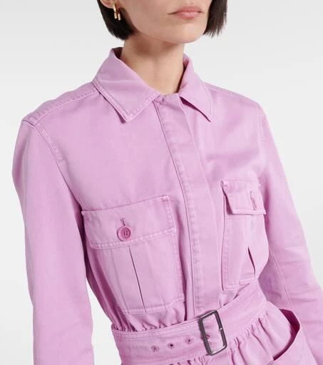 Max Mara Visiera cotton drill playsuit 4